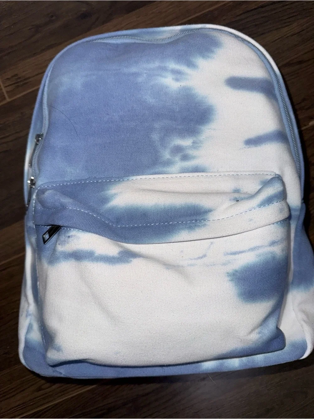 Bp Nordstrom Blue and White Tie-Dye Canvas Backpack NEW !